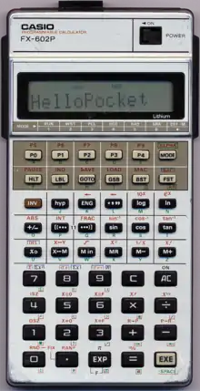 An older model FX-602P in working condition