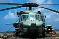An SH-60B on alert strapped and ready to support OIF Operations on USS Curts