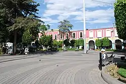 Part of the main plaza
