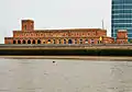 Dock pumping station (its 80&nbsp;ft chimney, formerly on the plinth to the right, has been removed)