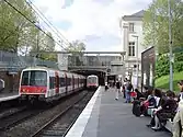 View to north from RER platforms