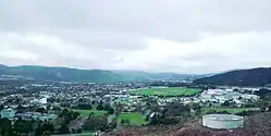 Upper Hutt, view towards city centre.
